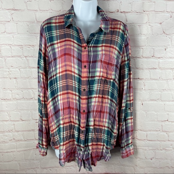 Lucky Brand Tops - Lucky Brand Plaid Button Down Flannel Shirt